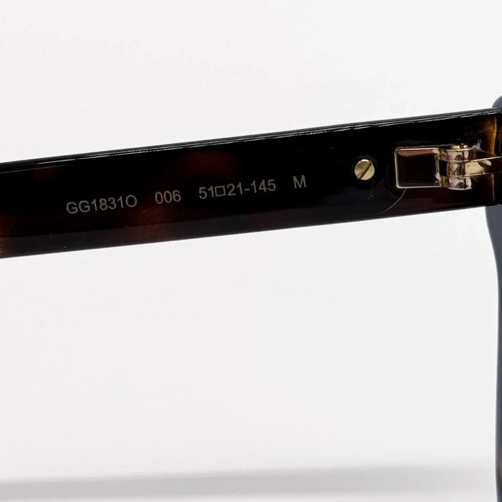 NEW GUCCI GG1831O 006 HAVANA BROWN WOMEN EYEGLASSES GUCCI
